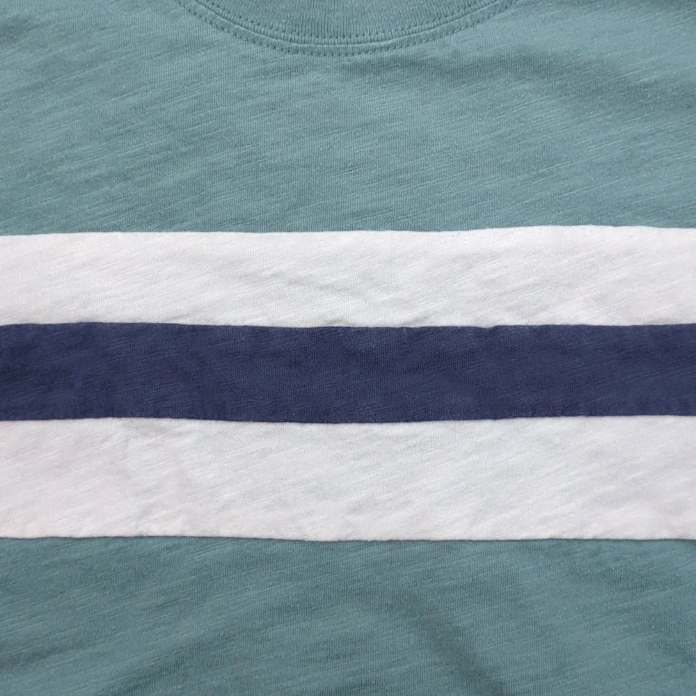 OshKosh B'gosh Kids Teal and Navy Striped Tee